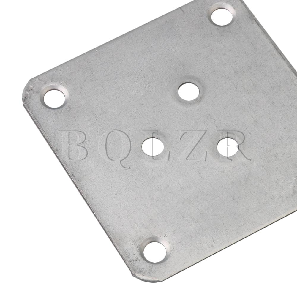 Bqlzr 4 st silver 7 x 7cm trämöbler sofffötter ben platta med 5mm hål