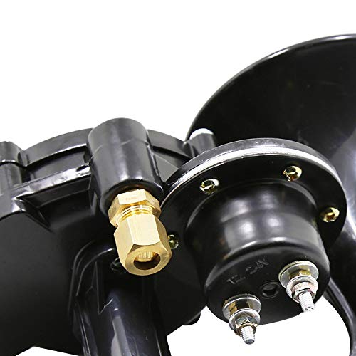 Universel pour Auto voiture camion 135db Air klaxon 12/24V Super fort trompette Air klaxon avec Valve électrique plat voiture accessoires