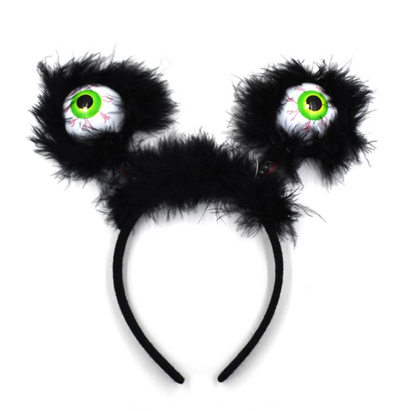 Halloween Incandescente Bulbo Oculare Della fascia Dei Bambini Giocattolo Divertente Fasce Prom Puntelli Accessori per Capelli Copricapo 72XC