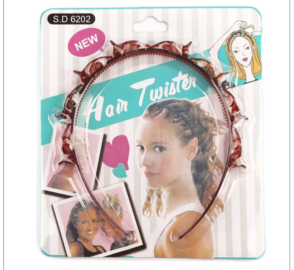 Vorne Haar Clips Haarnadel mehrschichtig Hohl gewebte Stirnband Doppel Schicht Band Twist Zopf Clip Schönheit Werkzeug Haar Styling