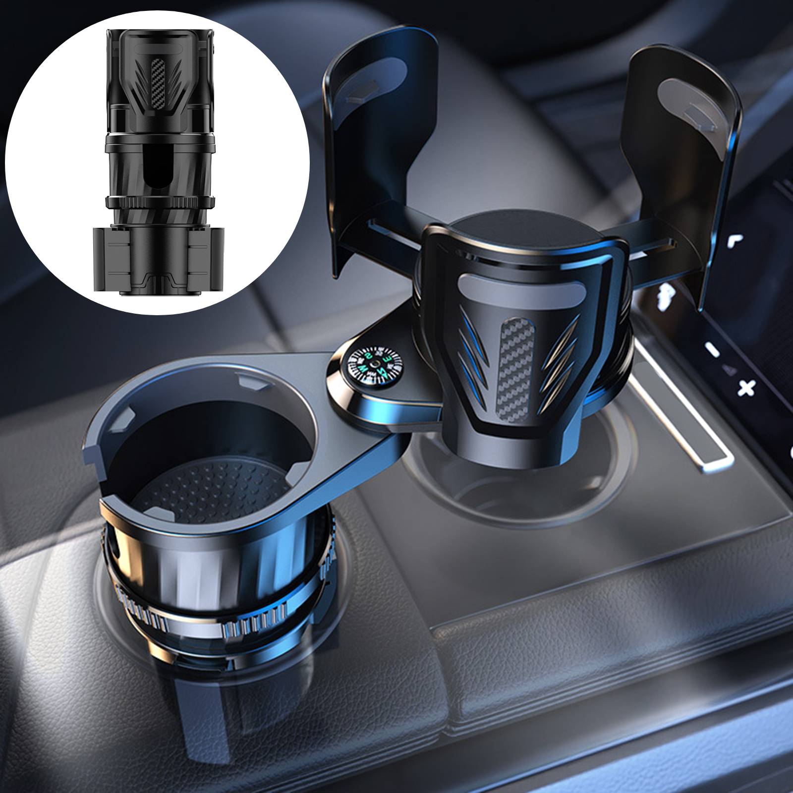 Universal Single Double Din Radio Pocket Car Drink Cup Holder Storage Box Organizer Car Front Cup Holders Drink Bottle Stand