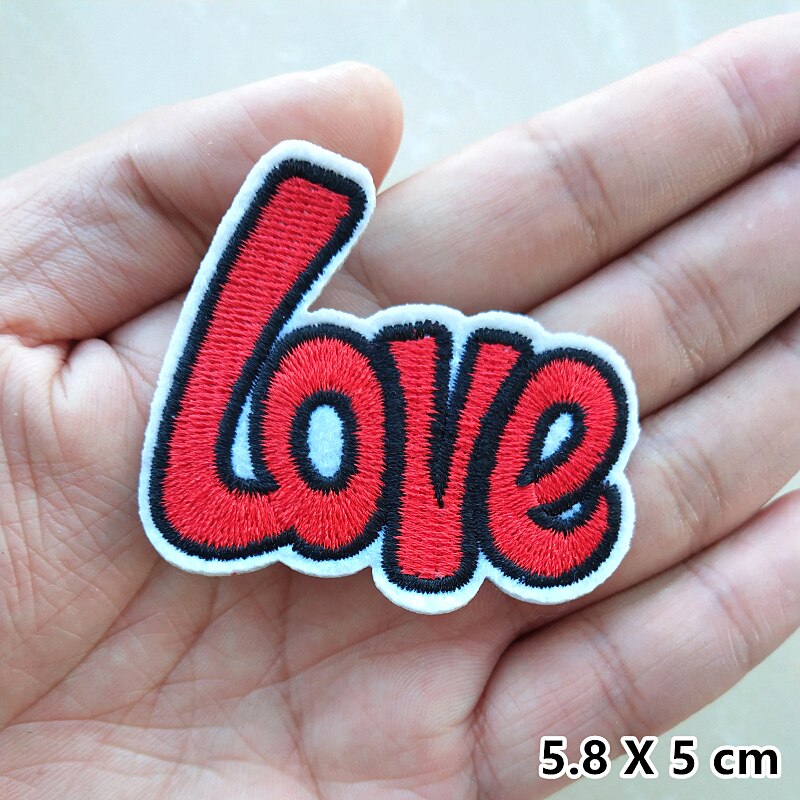 Mode Omg Liefde Muziek Brief Borduurwerk Patches Voor Kleding Ijzer Op Applicaties Stickers Geborduurde Badges Diy Patch