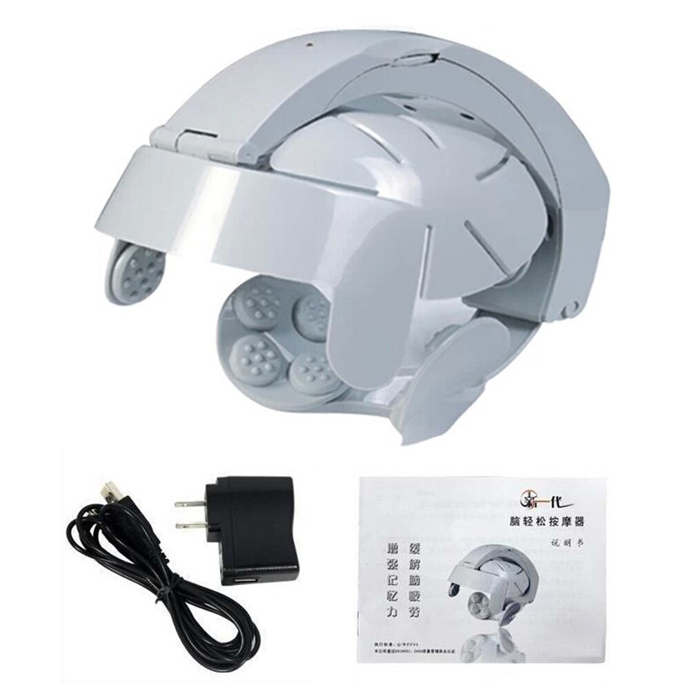 Massaggiatore elettrico ricaricabile intelligente Relax massaggio casco massaggiatore alleviare la pressione migliorare lo strumento di memoria: Default Title
