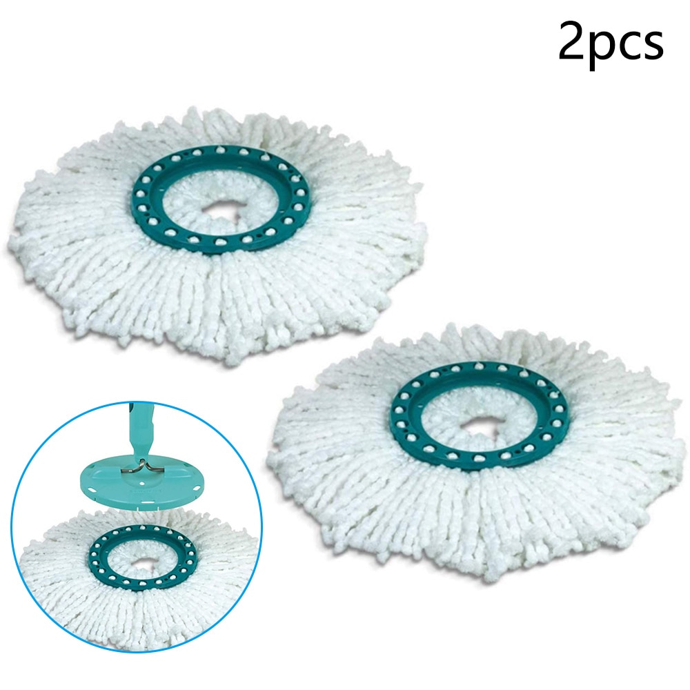 Replacement Head Mop Cloth Hands-free Flexible Water absorption 2PCS