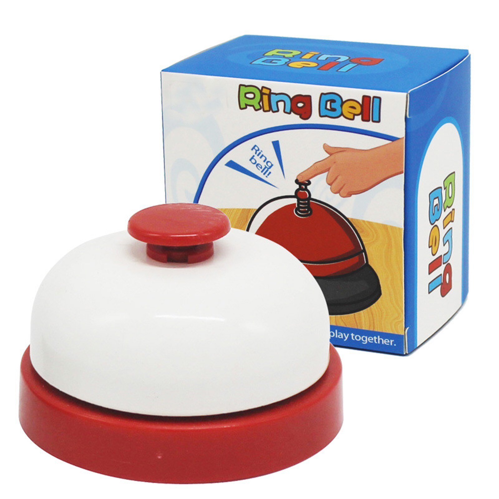 Imiteren Restaurant Waar Bells Kinderen Spel Concurreren Witte Ring Bells Pers Huis Game Rush Te Beantwoorden Ring De Bel: Red