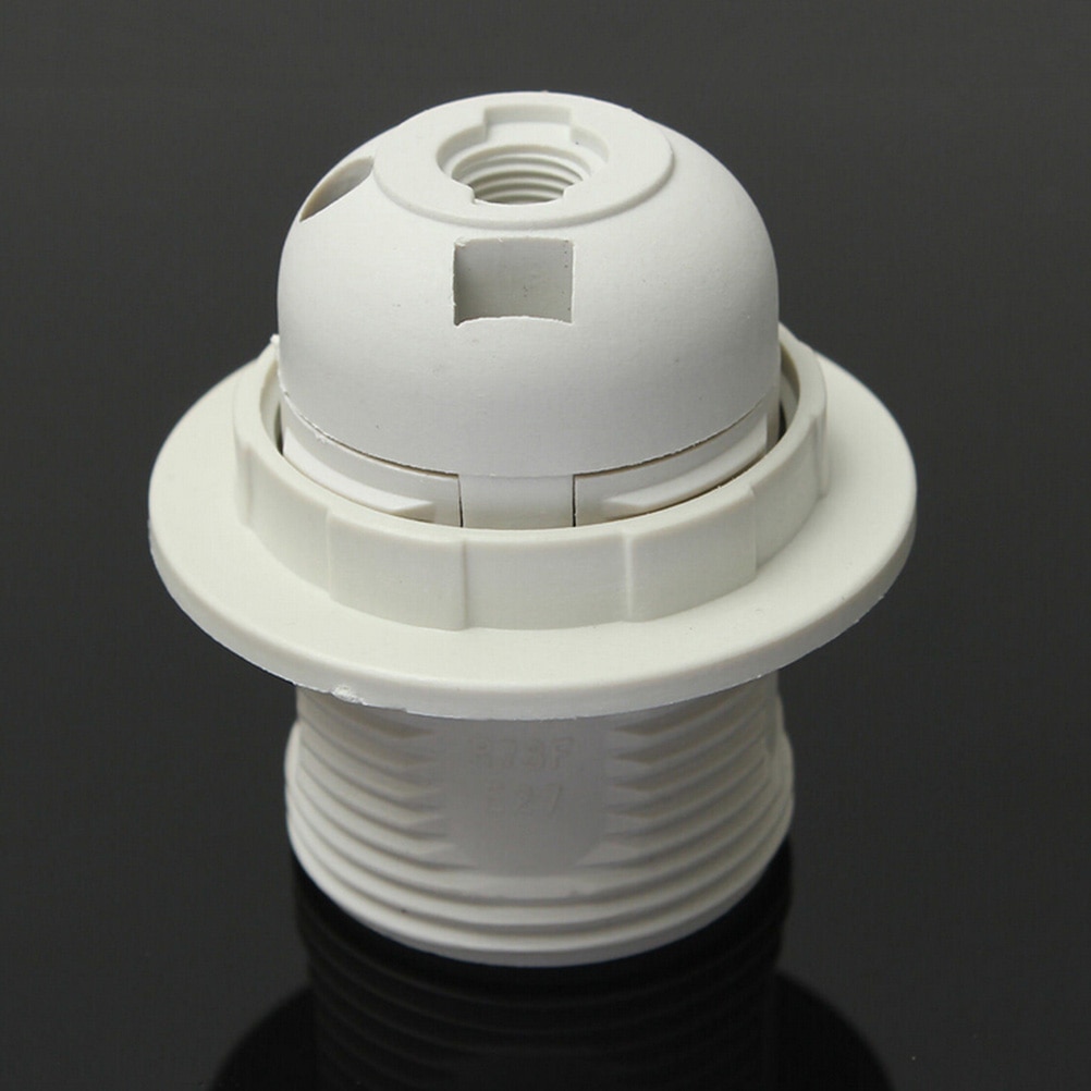 Brand E27 Lamp Bulb Holder Edison Screw Cap Socket White/Black Pendant Ceiling Light