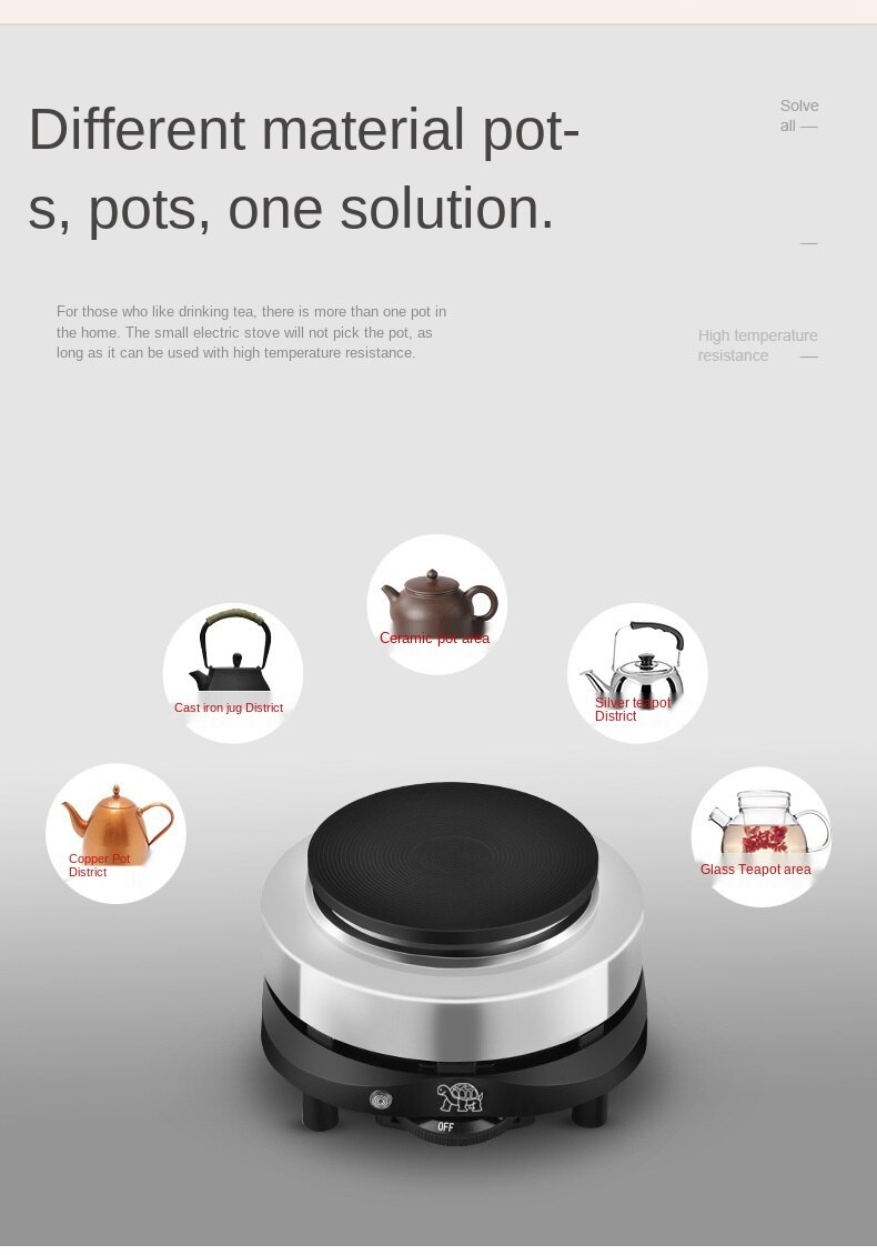 500W electric stove small electric stove tea stove coffee stove heating beaker mini kitchen holding furnace constant temperature