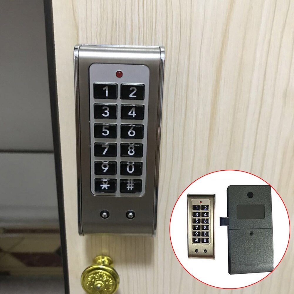 Universal Home Keypad Stainless Steel Protection Drawer Anti Theft Digital Electric Office Smart Password Cabinet Lock Safety