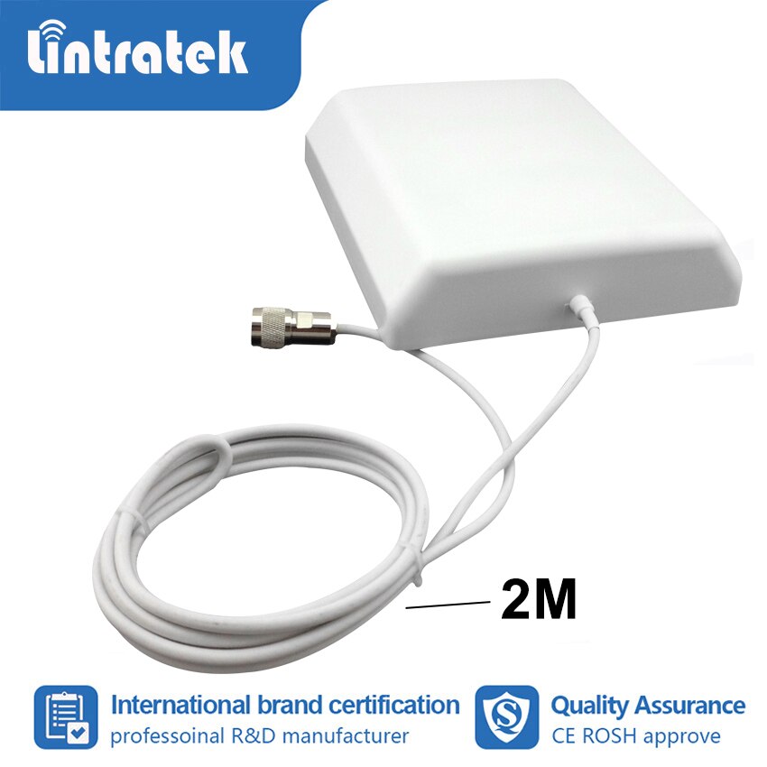 9dbi Indoor Antenne 2G 3G 4G 700-2700Mhz Gsm Lte Panel N Male Connector Voor signaal Booster Cellulaire Versterker Repeater Lintratek