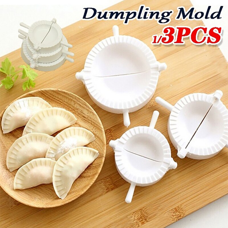 Plastic Dumplings Tool Diy Dumpling Mold Dough Druk Ravioli Mallen Koken Pastry Chinese Voedsel Jiaozi Maker Keuken Tool
