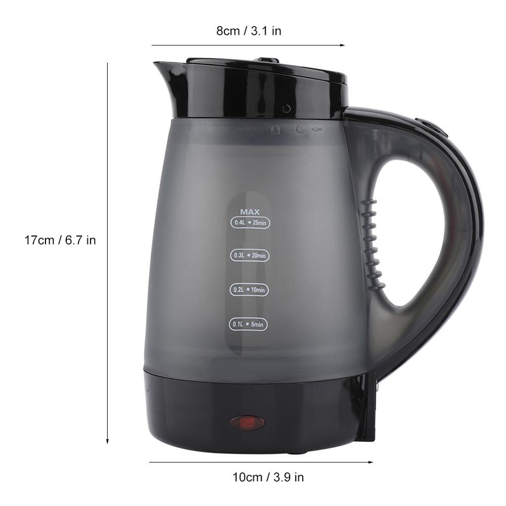 400ml czajniki elektryczne mini czajnik podróżny robić użytku domowego przezroczysty czajnik elektryczny szybko nagrzewający się wtyczka europejska