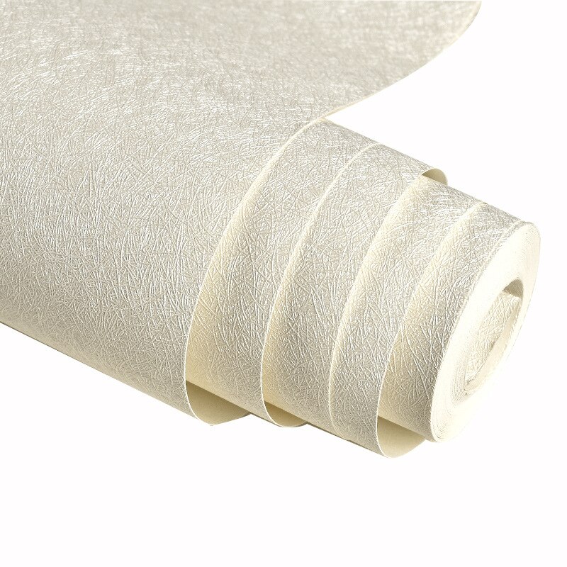 Ren pigment färg vattenfast pvc beige gul linne siden tapet sovrum vardagsrum hotell butik ingenjör tapeter