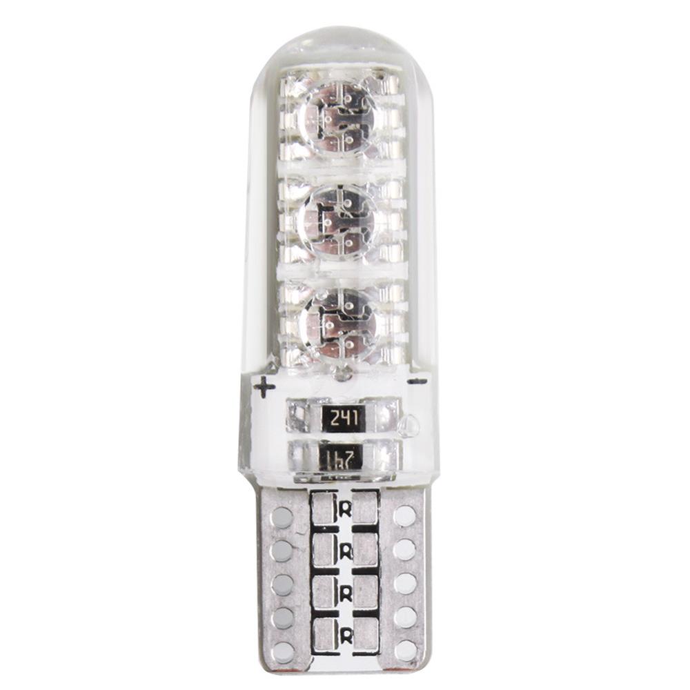 RGB T10 W5W Led 194 168 W5W 5050 SMD Car Dome Reading Light Automobiles Wedge Lamp RGB LED Bulb With Remote Controller Car Decor: 4300K White Yellow