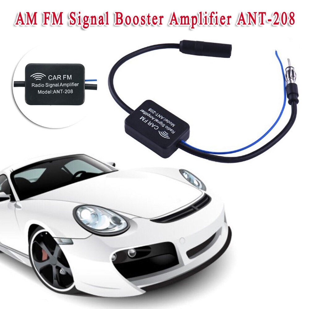 Replacement Car Radio amplifier Signal Booster DC 12V 48-860 MHz 60-100mA Inline