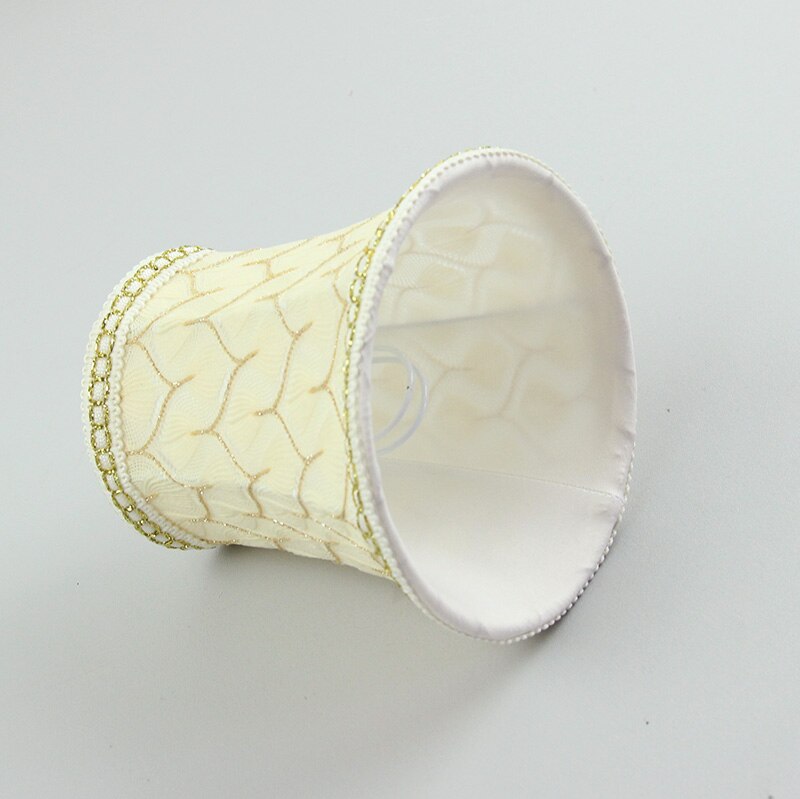 Glas kristallkrona ljus lampskärmar, tyg lampskärmar, mini vägg lampskärm, clip on
