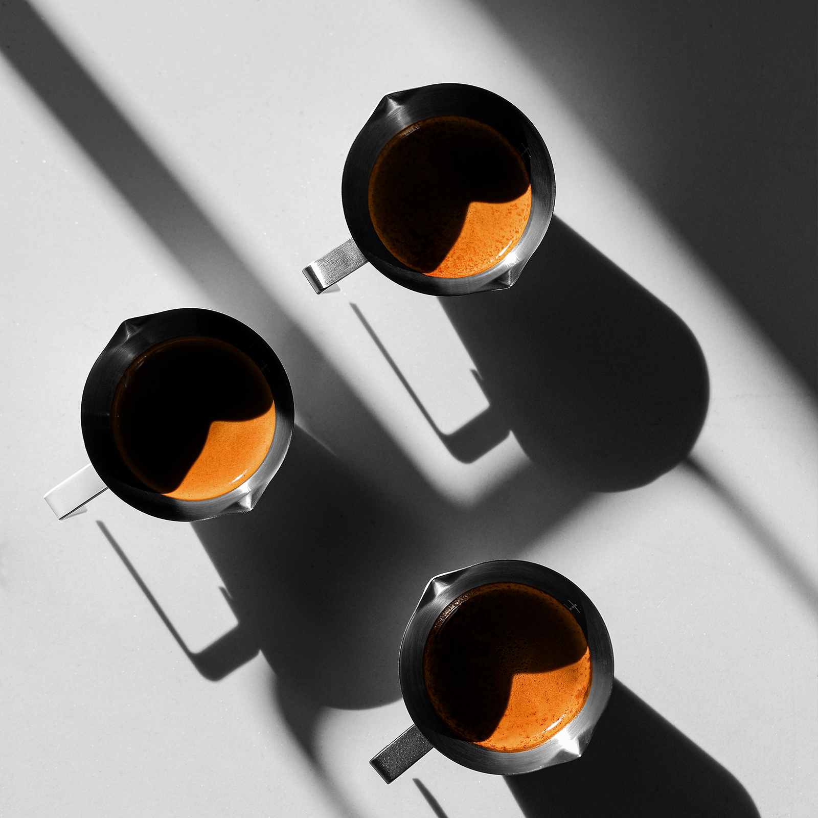 MHW-3BOMBER Espresso maatbeker met handvat Roestvrij staal Coffee Shot Koffie Gietbeker Thuis Keuken Meetaccessoires