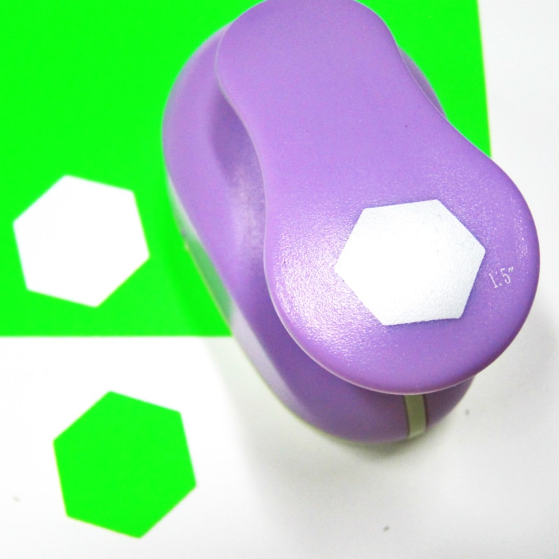 Hexagone coupe-papier 1.5 ''formes artisanat perforateurs outils pour Scrapbook décoratif perforateur bricolage perforateur Scrapbooking poinçons