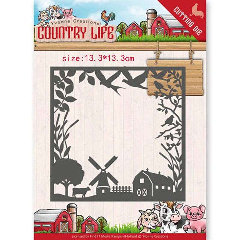 CH -plantillas de corte de Metal de animales para álbum de recortes, adornos para álbumes de fotos, grabador de relieve para tarjetas de papel, novedad: 1