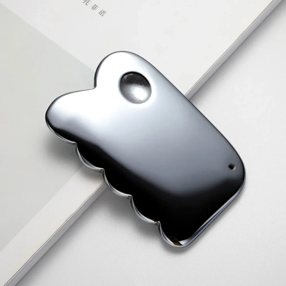 Terahertz Energiesteen Guasha Massage Tool Massageroller Meridiaan Schraapplank Acupunctuurpunt Massager Gezicht Oog Afslanken: Transparant