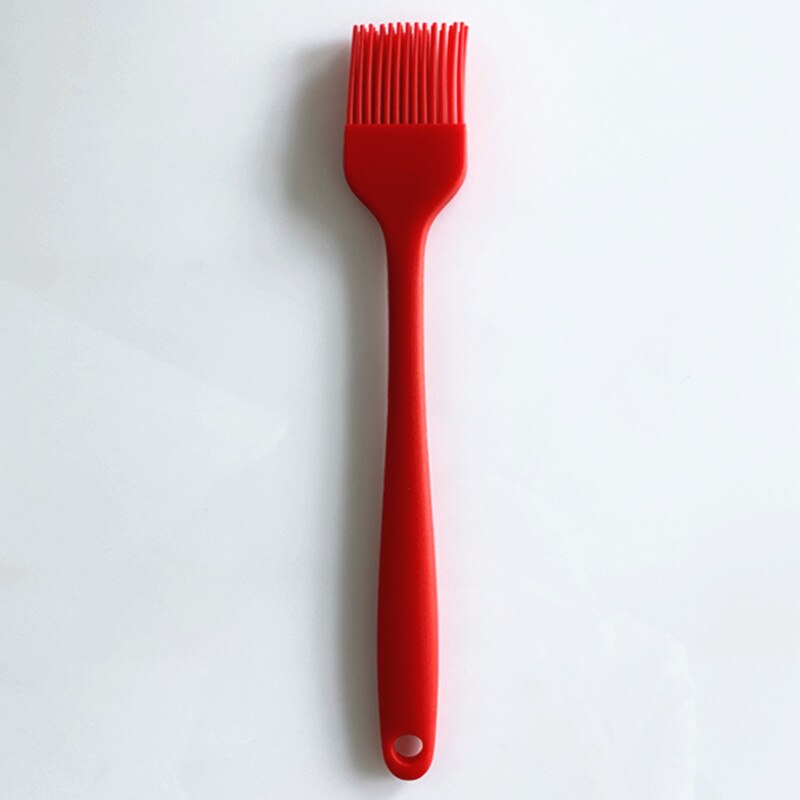 Cooking Silicone Spatula Set Cookie Pastry Scraper Cake Baking Spatula Spoon Scraper For Home Kitchen Tool Utensil Convenience: Red Brush