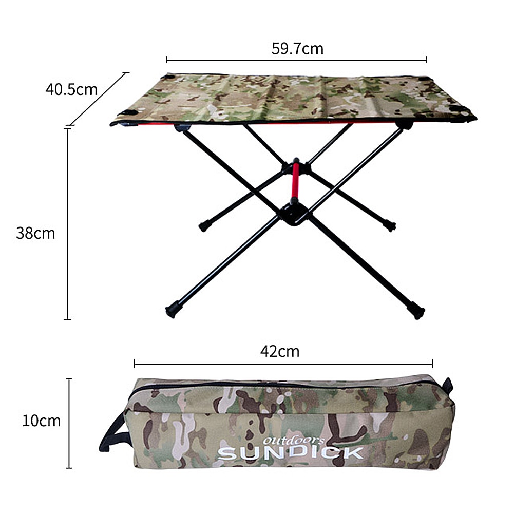 Portable Foldable Camping Table Aluminum Alloy Outdoor Furniture Dinner Desk for Family Party BBQ Picnic: A