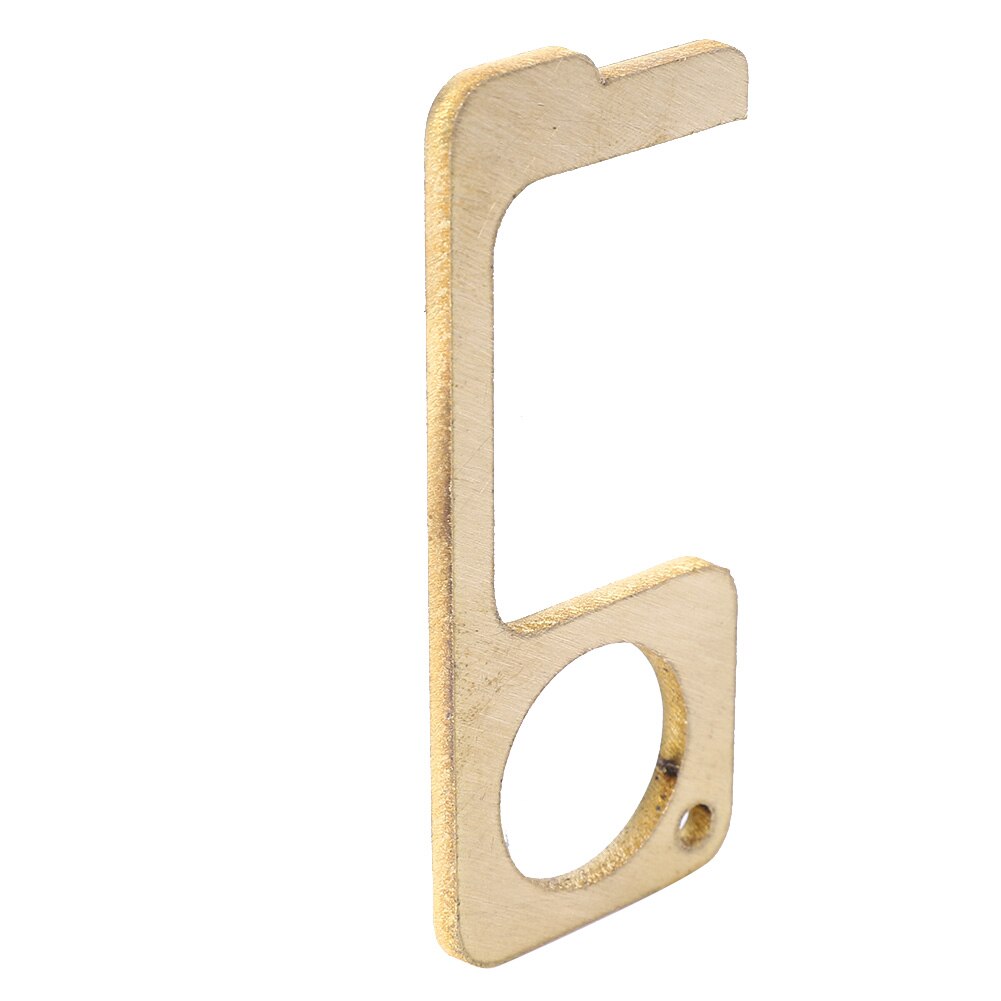 Key Door Opener Key Door Handle Opener Golden Anti-Contact Brass for Public Places Elevator Handle Open Key