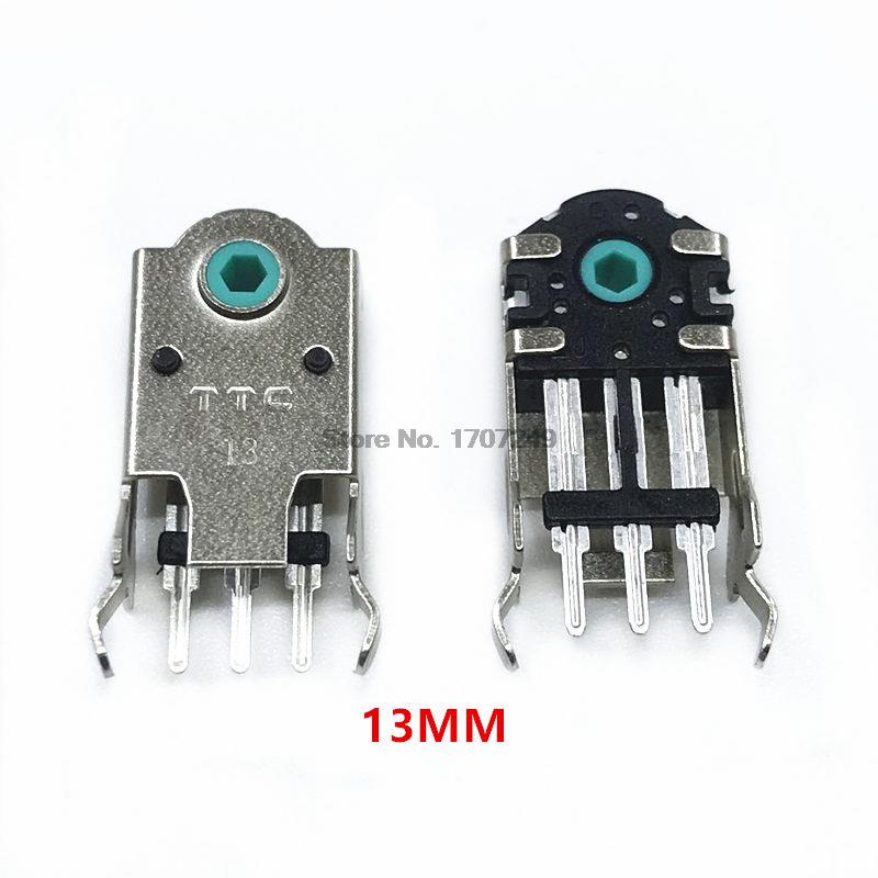 2Pcs Original TTC Mouse Encoder Highly Accurate 5/5.5/7/8/9/10/11/12/13MM Green Core 5 million life Mouse wheel decoder: 2Pcs 13MM