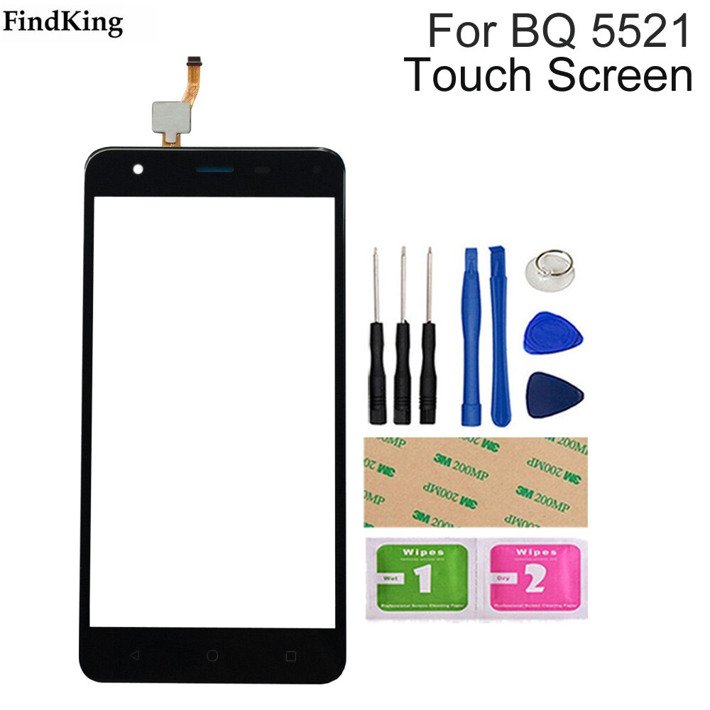 Touch Screen Digitizer for BQ-5521 Strike Power - 5.3" Display - Tested - Replacement Part: Black With Tools