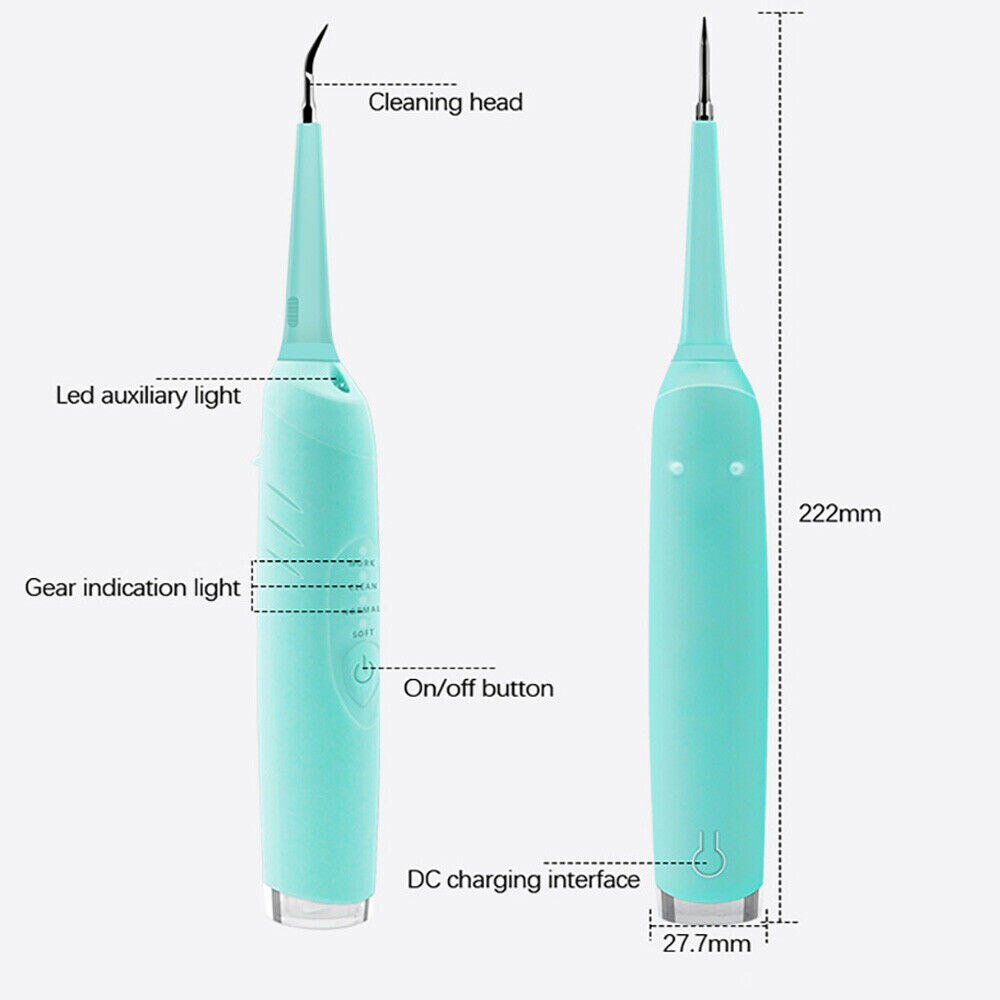 Electric Ultrasonic Dental Scaler Sonic Tooth Calculus Remover Teeth Cleaner Stains Tartar Removal Tool Teeth Health Oral Hygien
