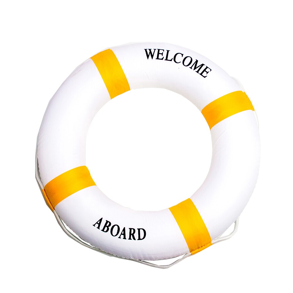 Adult Swimming Buoy Double Thickening Children Floating Ring Lifesaving Inflatable Water Buoy Swimming Pool Lifebuoy: 05-C