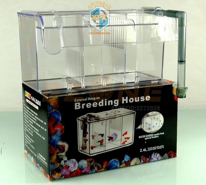Boîte d'élevage d'aquarium, petit poisson Transparent, boîte suspendue d'isolation: L 2.4L