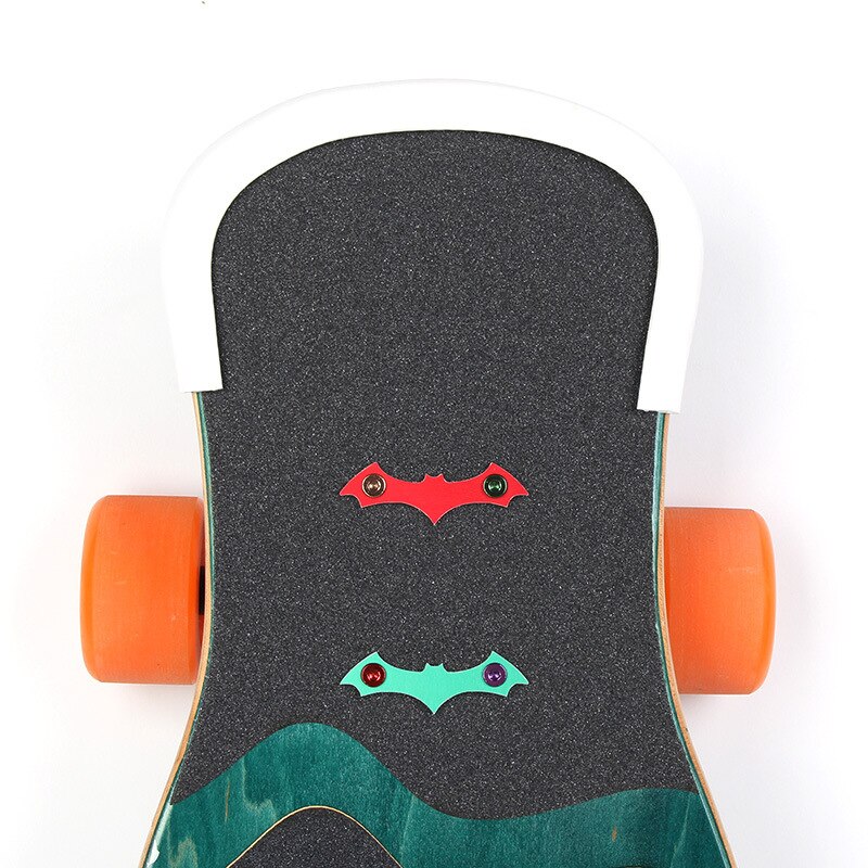 Protetor de placa de skateboard universal 30cm, protetor com amortecedor de borracha e placa de dança