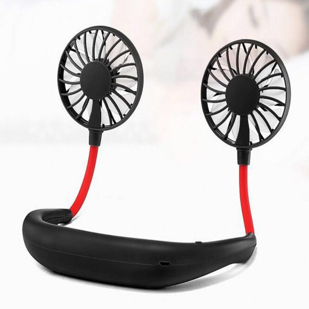 Gadgets Usb Fan Opknoping Hals Fan Draagbare Lui Opladen Kleine