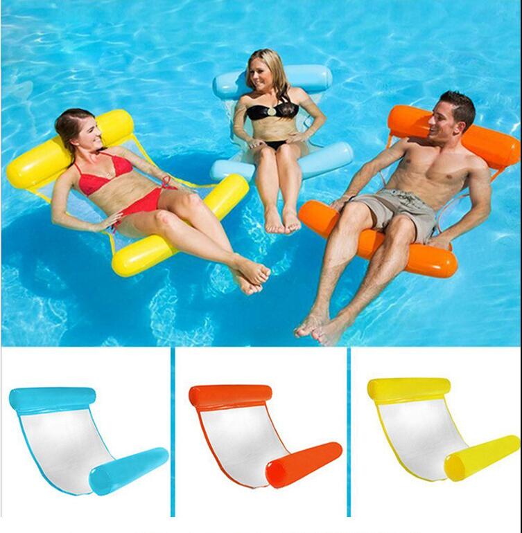 Ins-stijl zwembad opblaasbare stoel, draagbare opblaasbare stoel voor zwembad, opvouwbare opblaasbare bank, zwemspeelgoed