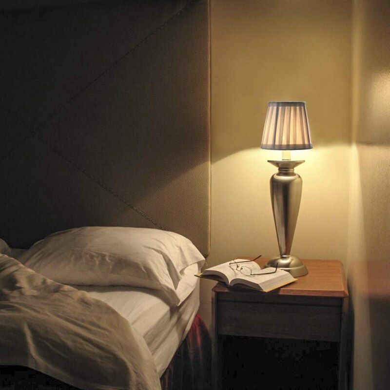 Lampe murale au Style européen moderne, lustre et chandelle, abat-jour (blanc uni), 6 pièces