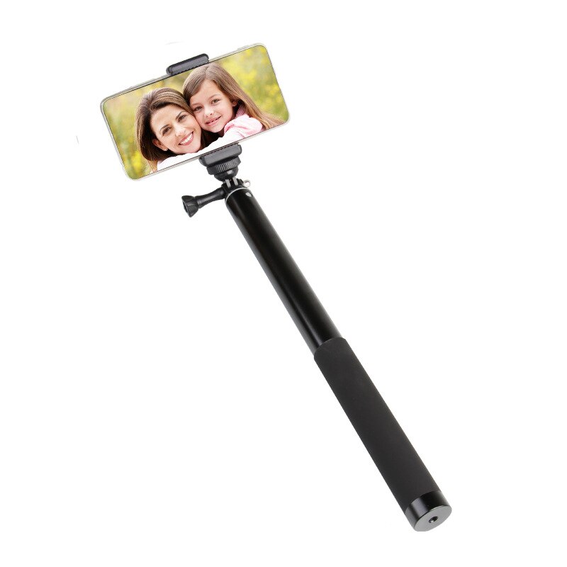 Palo de Selfie extensible de 1,5 M con orificio de tornillo de 1/4 pulgadas para GoPro Hero 7 6 5 4 3 + 3 Cámara de Acción Go Pro HD