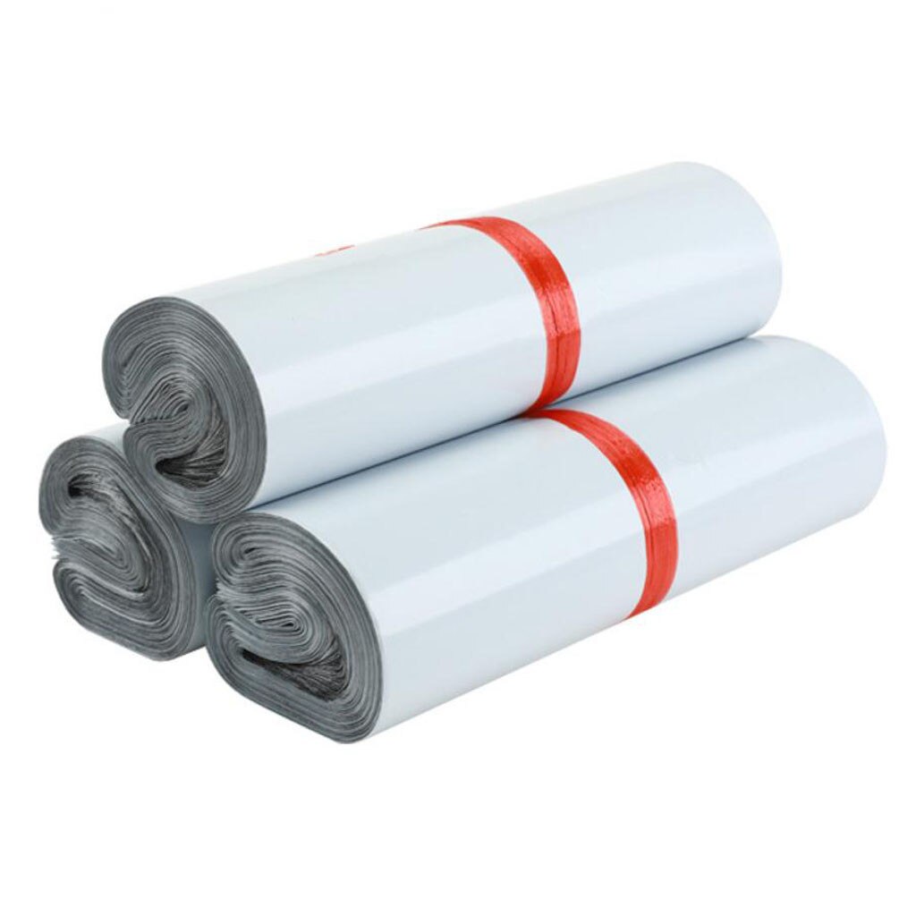 100Pcs/Lot Poly Mailer Plastic Bags Waterproof Mailing Envelopes Self Seal Post Bags Thicken Courier Bags: White 