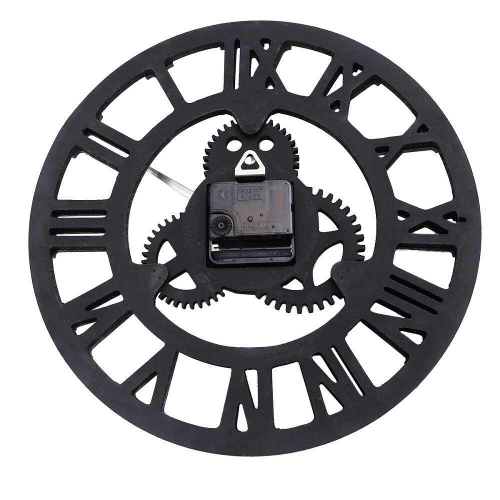Industrial Gear Wall Clock Decorative Wall Clock Industrial Style Wall Clock for декор дома (30cm Shipment without Battery)