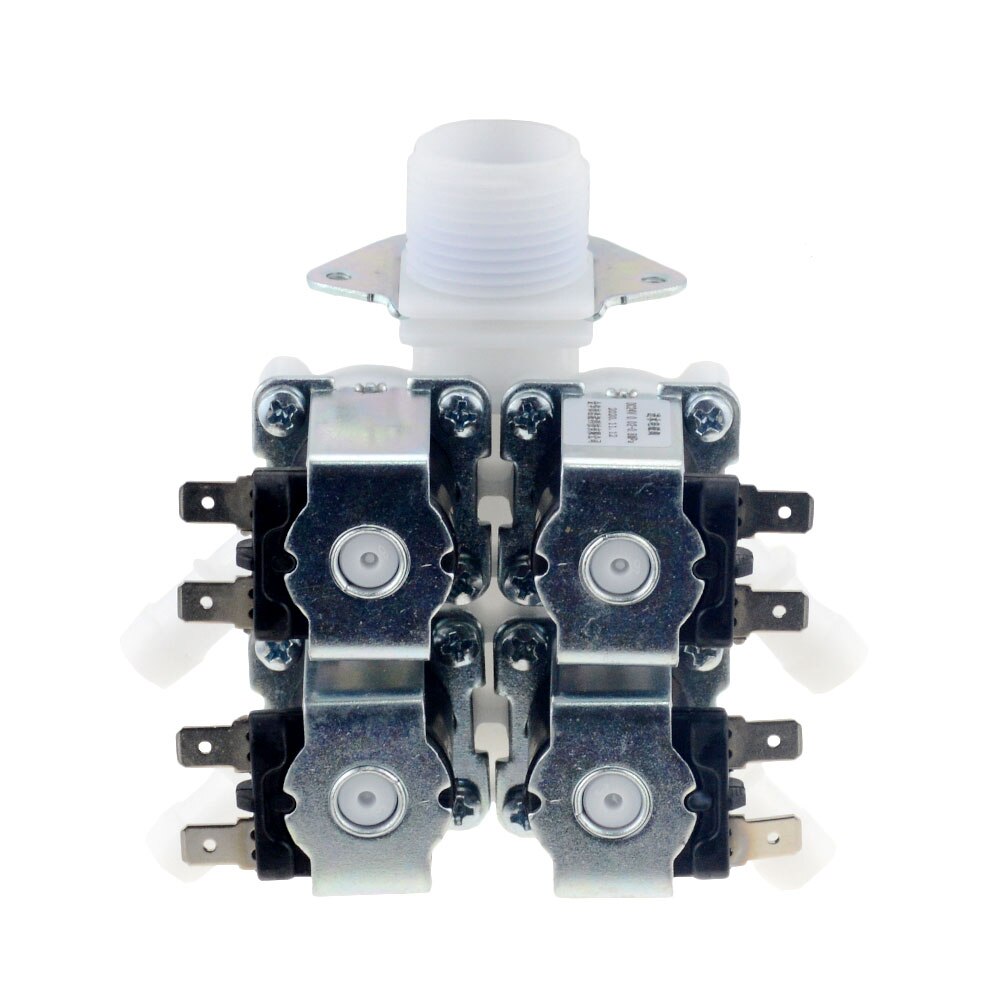 DN20 DC12V 24V 36V AC220V G3/4" 1 In 4 Out Electromagnetic Valve Normally Closed Water Drain Valve Electric Water Inlet Solenoid