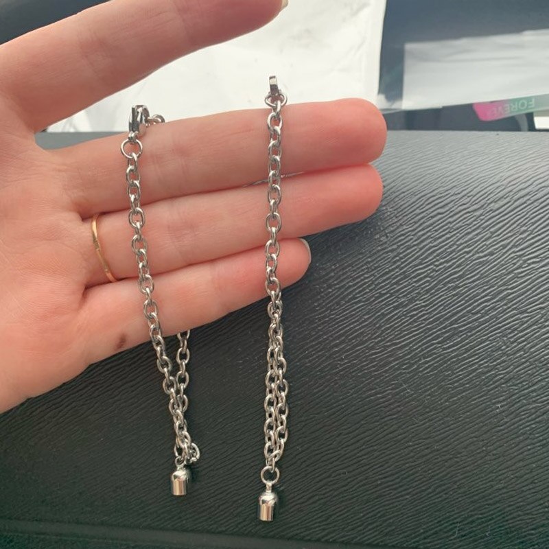 2Pcs/Set Steel O-Shaped Magnet Adjustable Bracelet for Couple Stainless Steel Charm Attractive Men and Women Valentine'Day