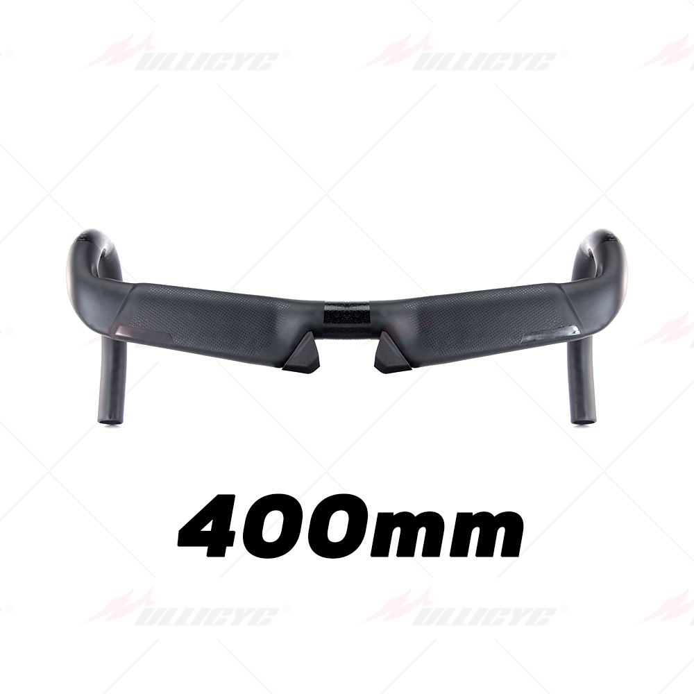 Carbonio integrato manubri S-W Aerofly carbonio manubrio opaco 31.8*400/420/440mm con attacco manubrio in lega VG 90/100/110mm: Handlebar 400mm