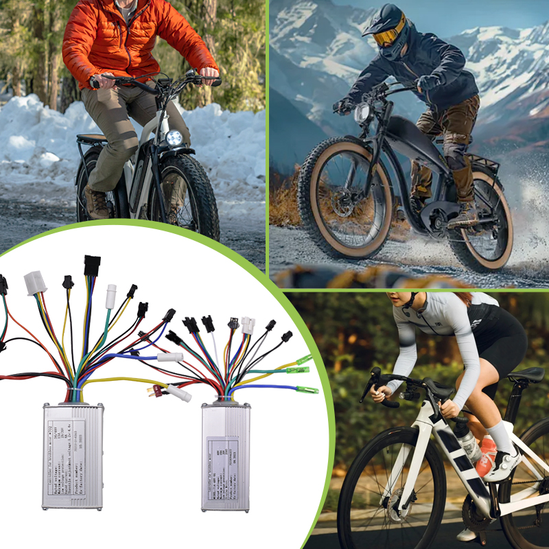 Elektrischer bürstenloser Controller für Roller, E-Bike, Fahrradzubehör, 350 W, 500 W, 24 V, 36 V, 48 V, 60 V Elektro-Fahrrad-Controller
