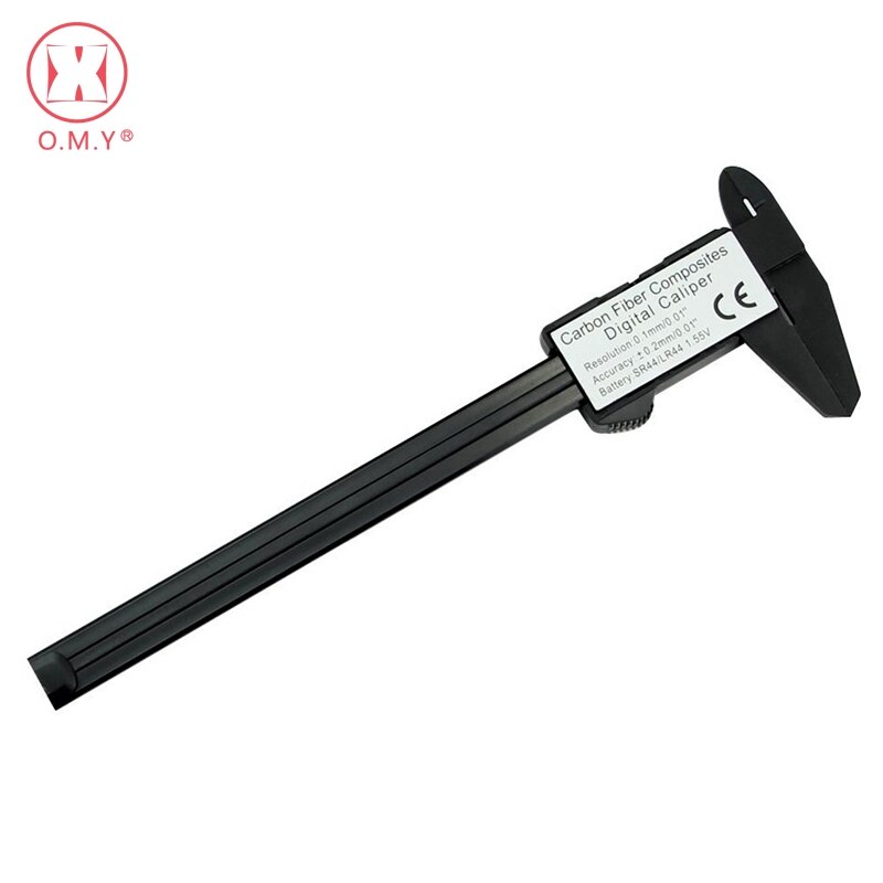 O.M.Y 1pcs Meten 0-150mm 6 Inch Plastic LCD Elektronische Digitale Koolstofvezel Schuifmaat Regel gauge Micrometer