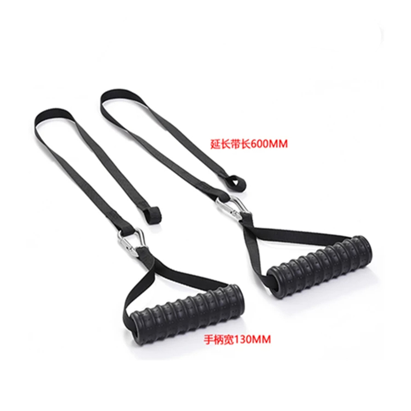 Fitness Bizeps Trizeps Zurück Blaster Seil LAT ziehen Nieder Bar Brust Muskel trainieren Griff Rudern Griff DIY Rolle Kabel Aufsätze: Schwarz