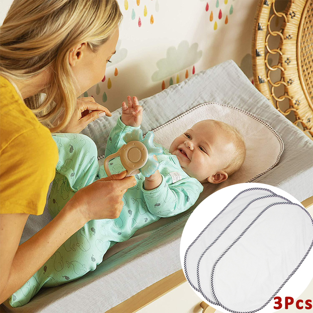 3Pcs Herbruikbare Babycommode Karton Waterdicht Aankleedkussen Luiers Urine Mat Baby Beddengoed Set