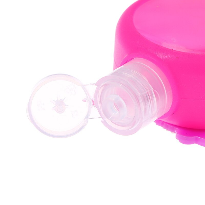 1PC Cartoon Owl Silicone Bath Body Hand Sanitizer Bottle Antibacterial Holder 30ML