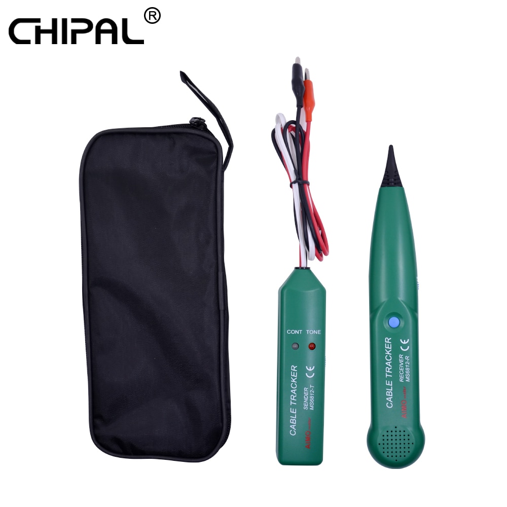 CHIPAL For MASTECH MS6812 Telephone Phone Wire Tracer UTP Tool Kit RJ11 RJ45 LAN Network Cable Tester Line Finder