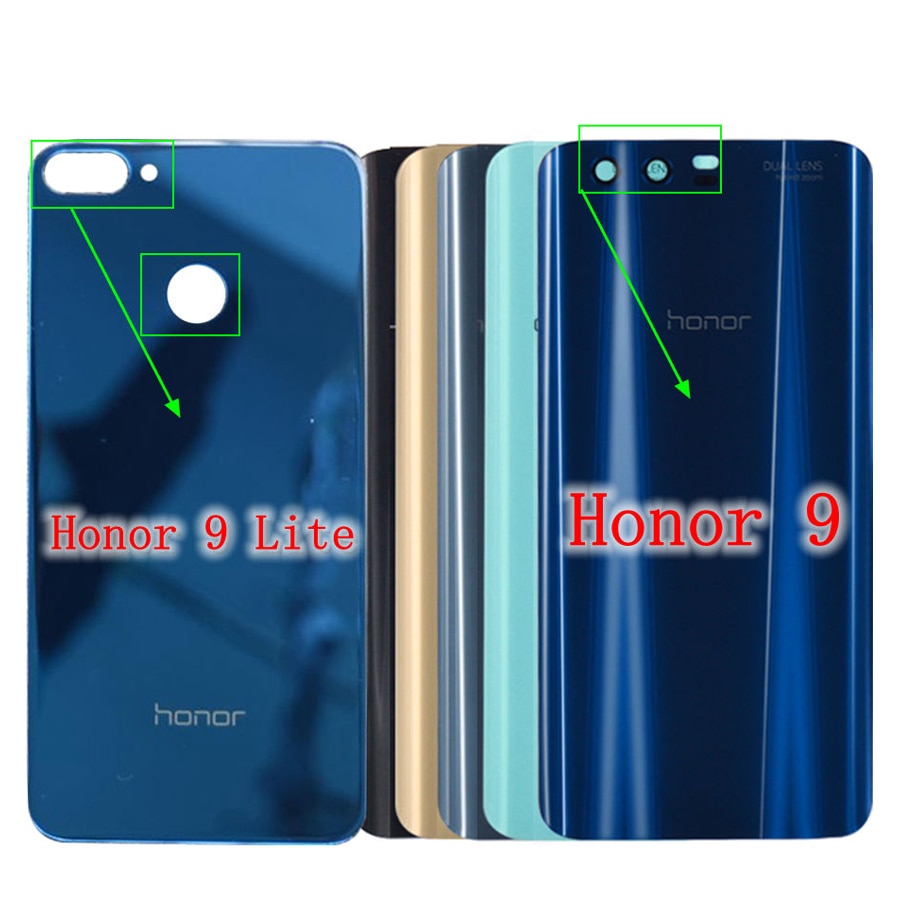 For Huawei honor 9 Back Glass Battery Cover Rear Door Housing For Huawei honor 9 Lite Case Panel Battery Cover honor 9 housing