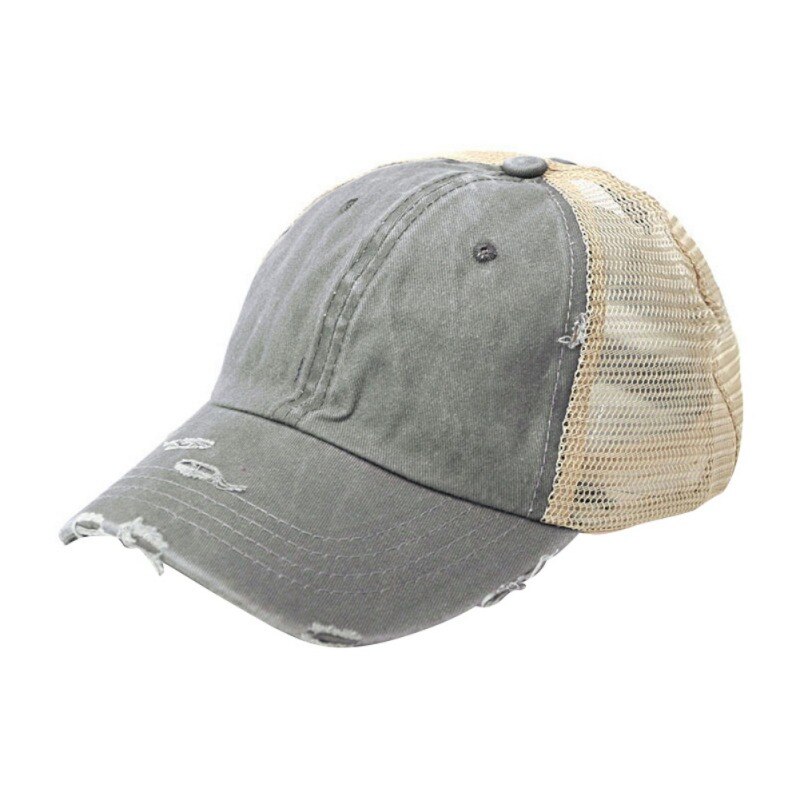 Summer Cap Ponytail Cap Women Men Cotton Adjustable Sunshade Mesh Shade Tennis Sportswear Hats Newest