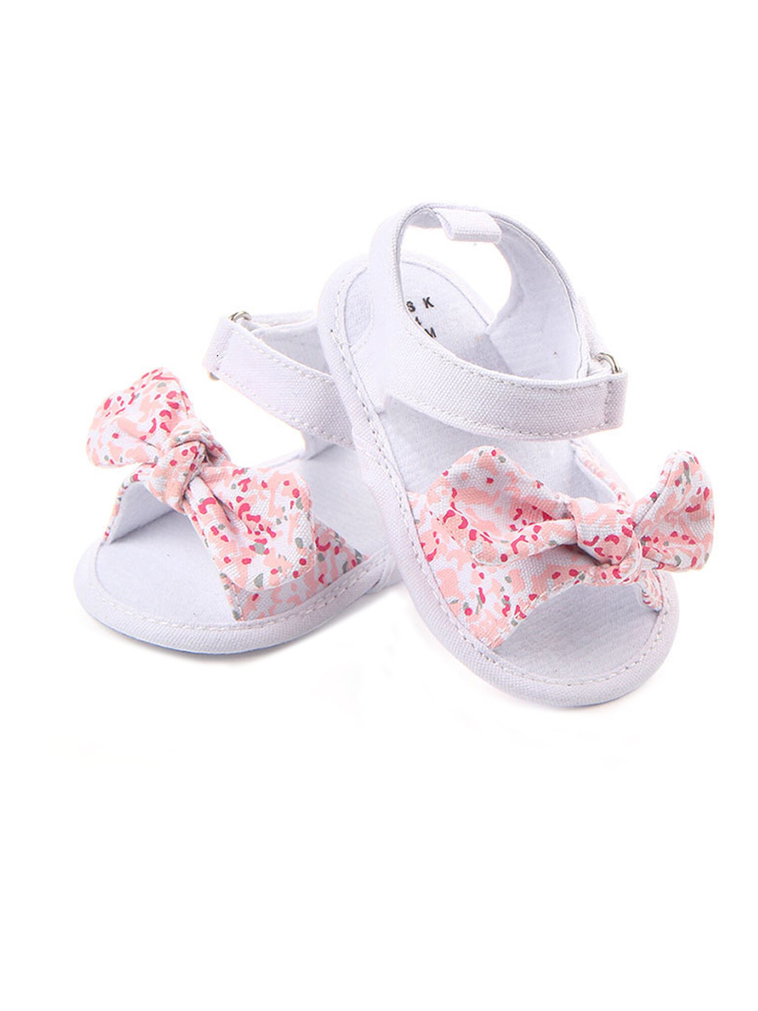 Summer Baby Girls Shoes Bow Knot Sandals Soft Sole Non-Slip Toddler Outdoor First Walker Shoes Newborn Flats 3-11M